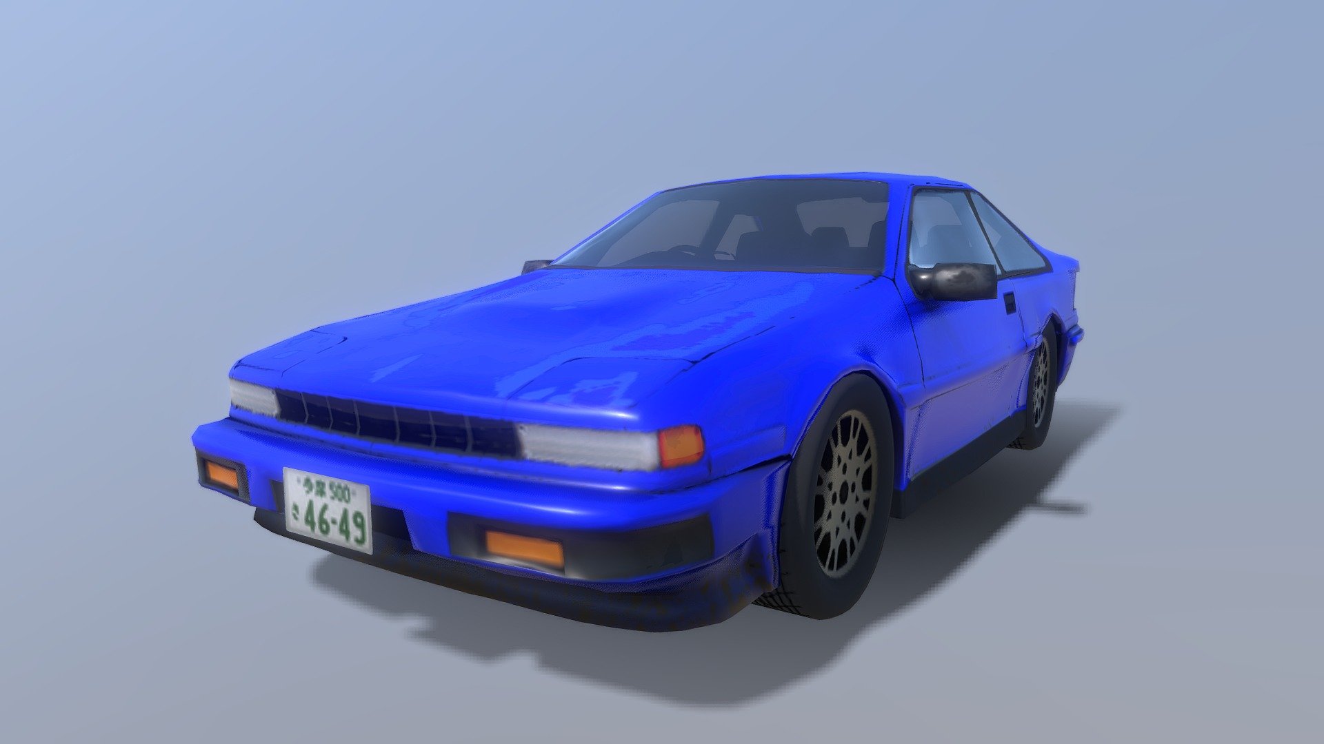 Old Nissan 200sx 3d model