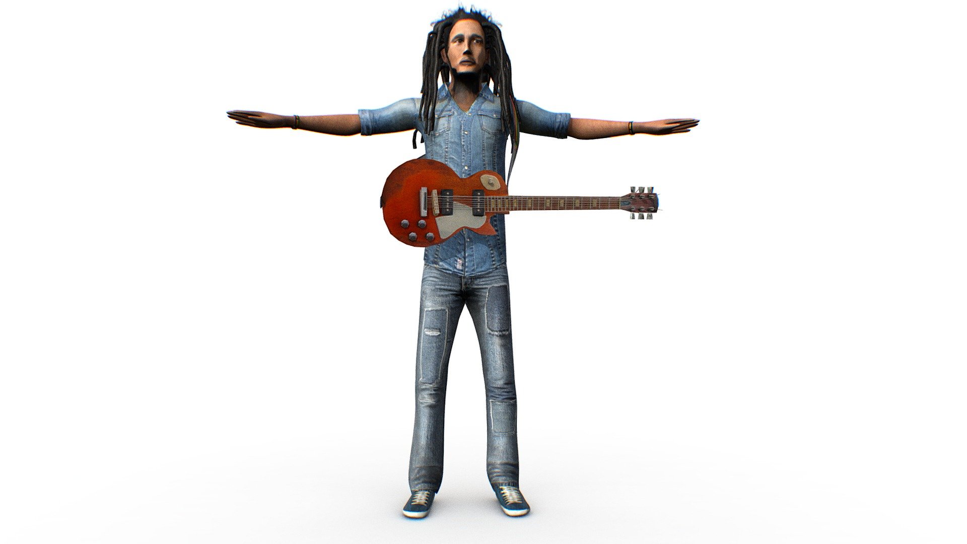 Bob Marley 3d model