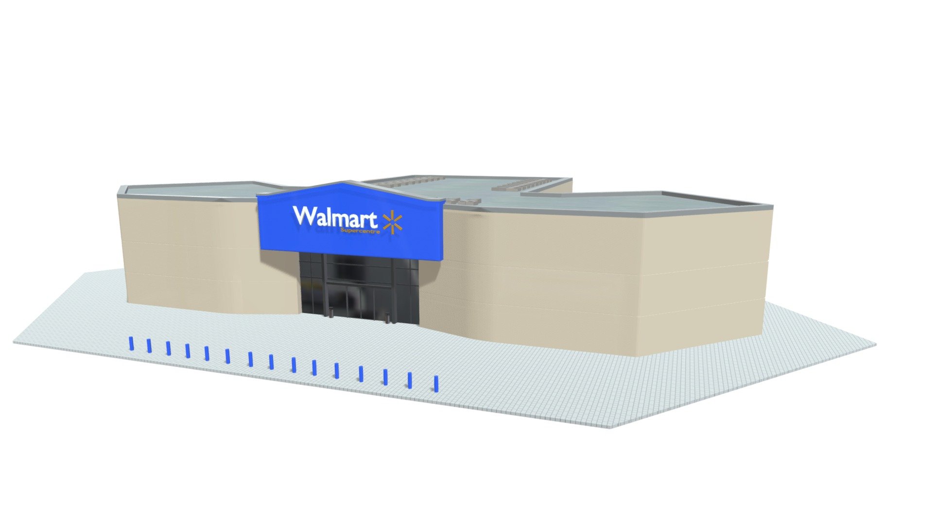 Walmart Supercentre 3d model