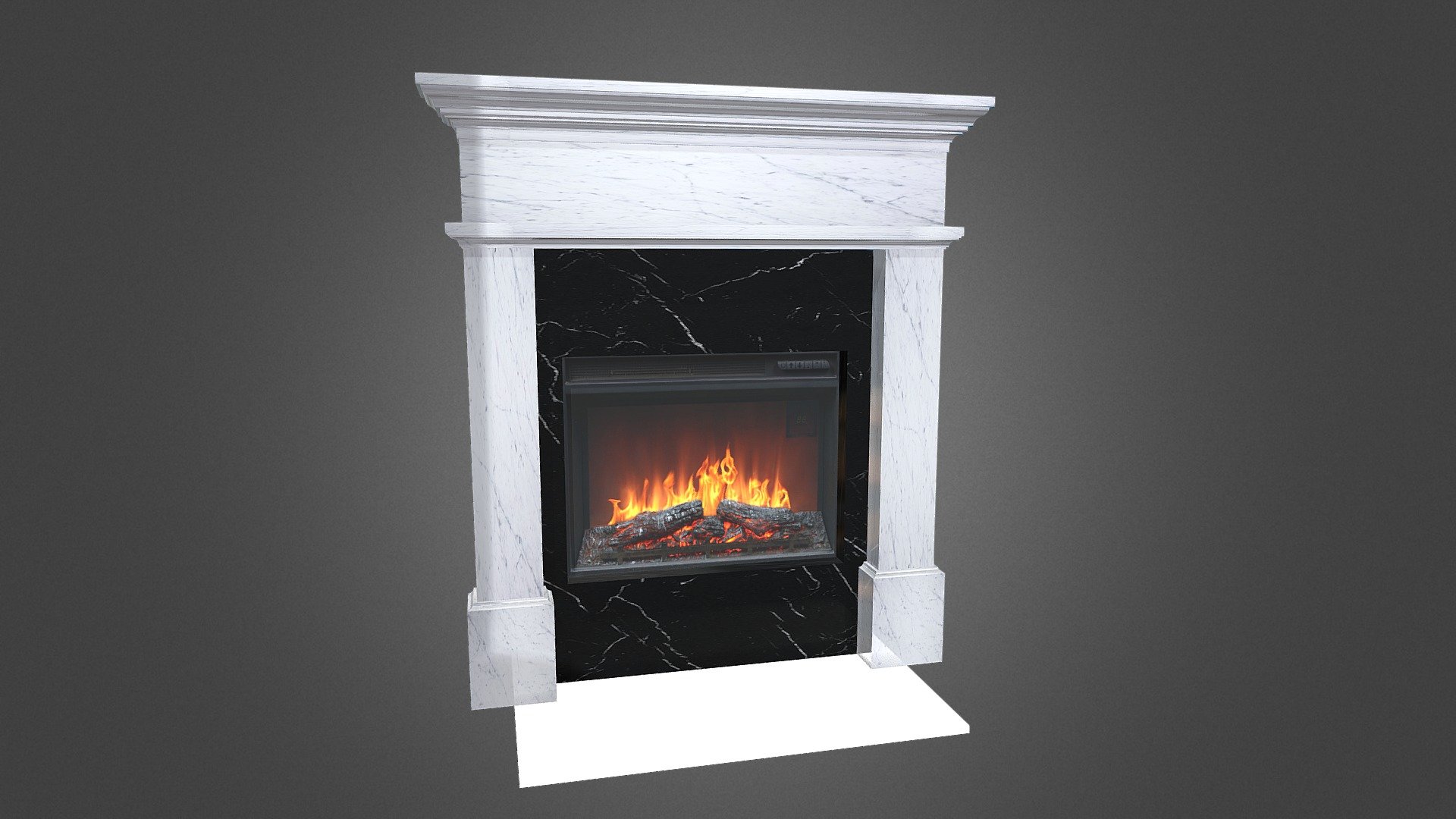 Fire place 4 3d model