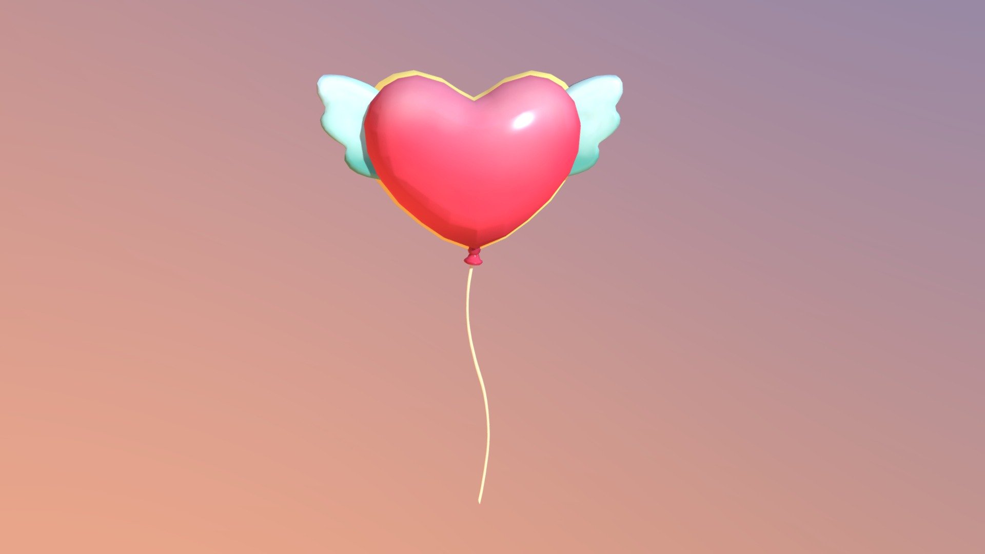 Heart Balloon 3d model