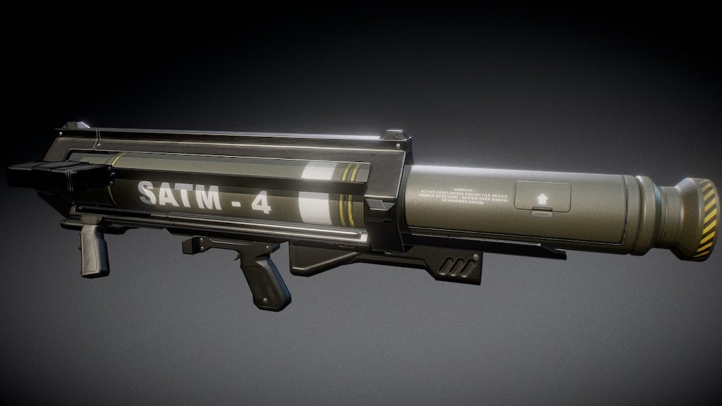 SATM Rocket Launcher 3d model