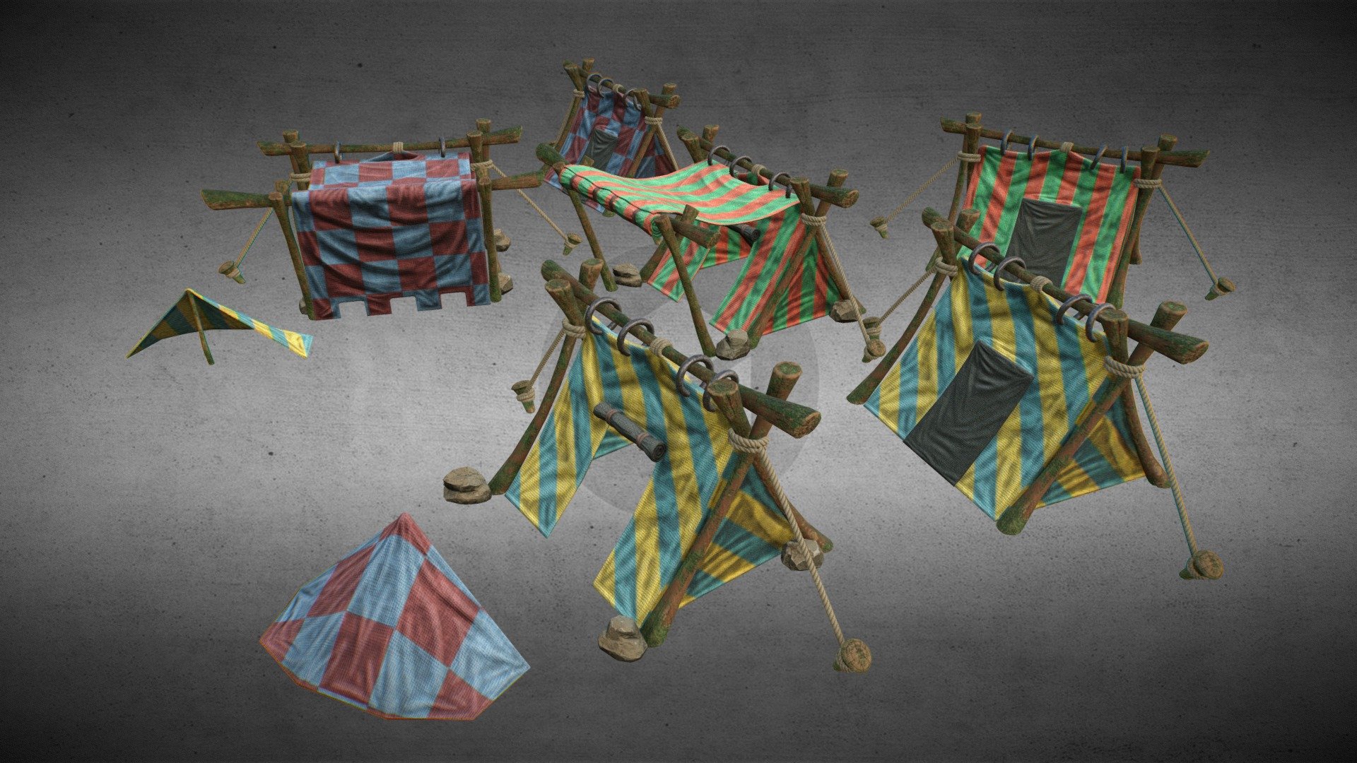 Tents Pack Volume 1 3d model