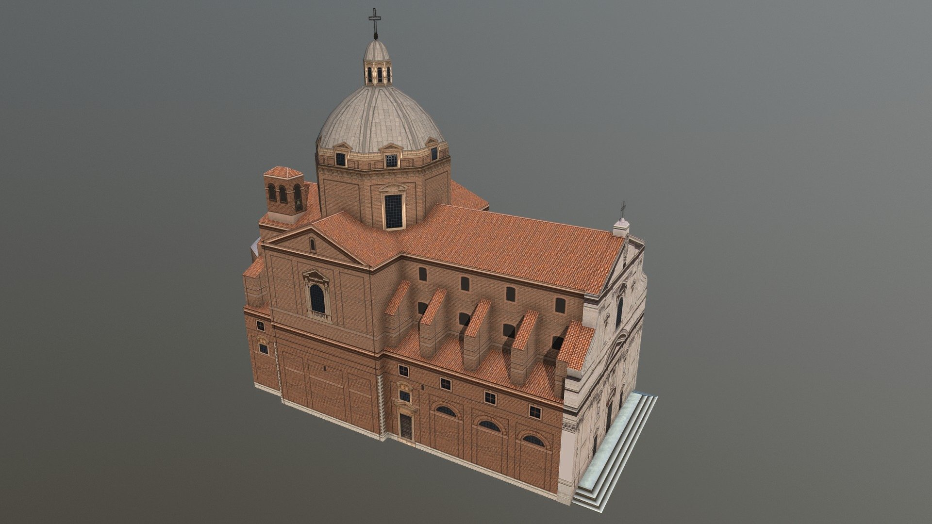 The Church of the Gesu (Chiesa del Gesù) 3d model