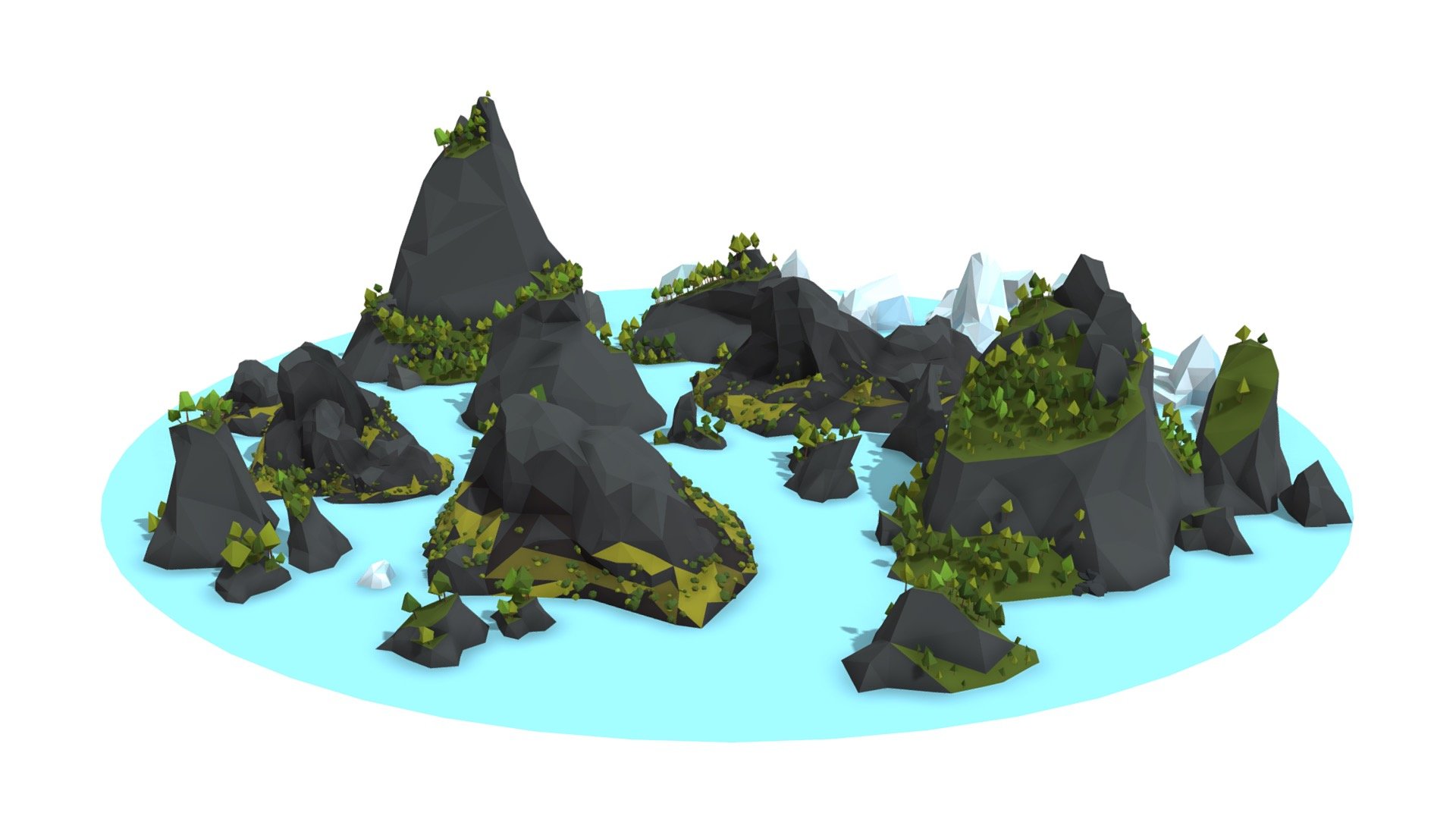 Islands 3d model