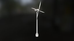 Windmill, Low-Poly