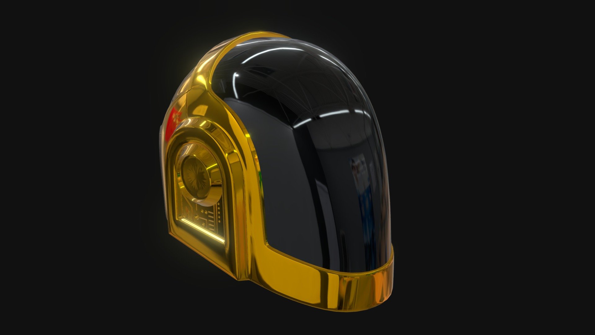 Daft Punk Helmet (Guy-Manuel) 3d model