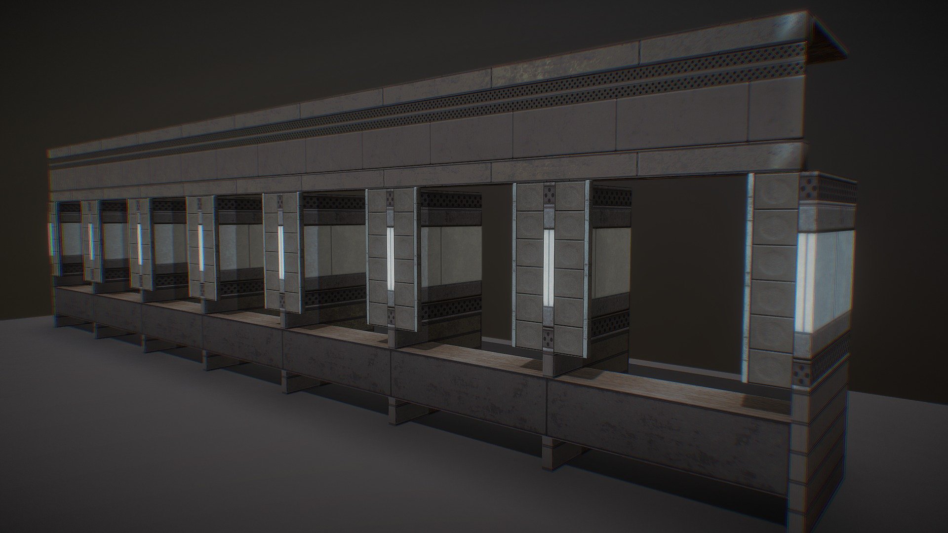 Shooting Range 3d model