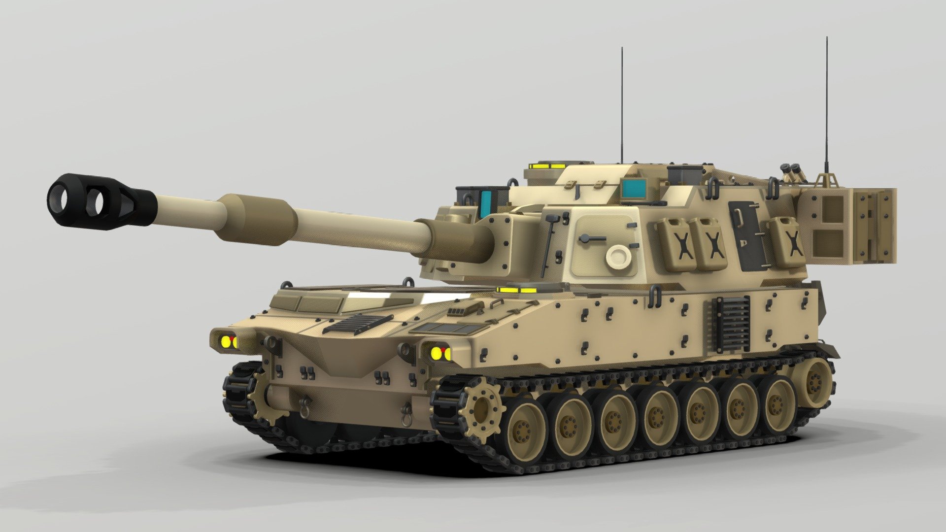 M109 Paladin 3d model