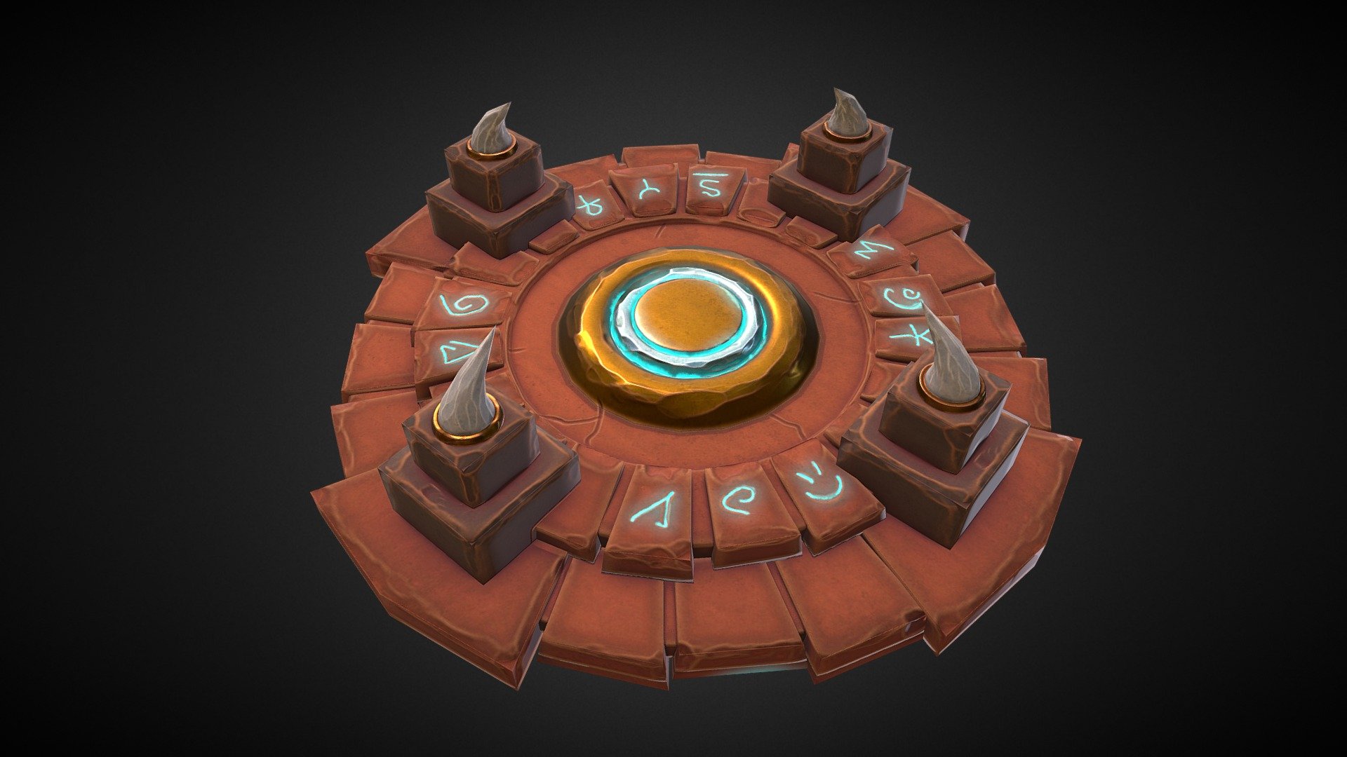 Stylized altar 3d model