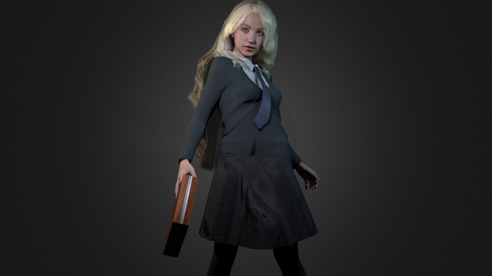 University Student 03 3d model