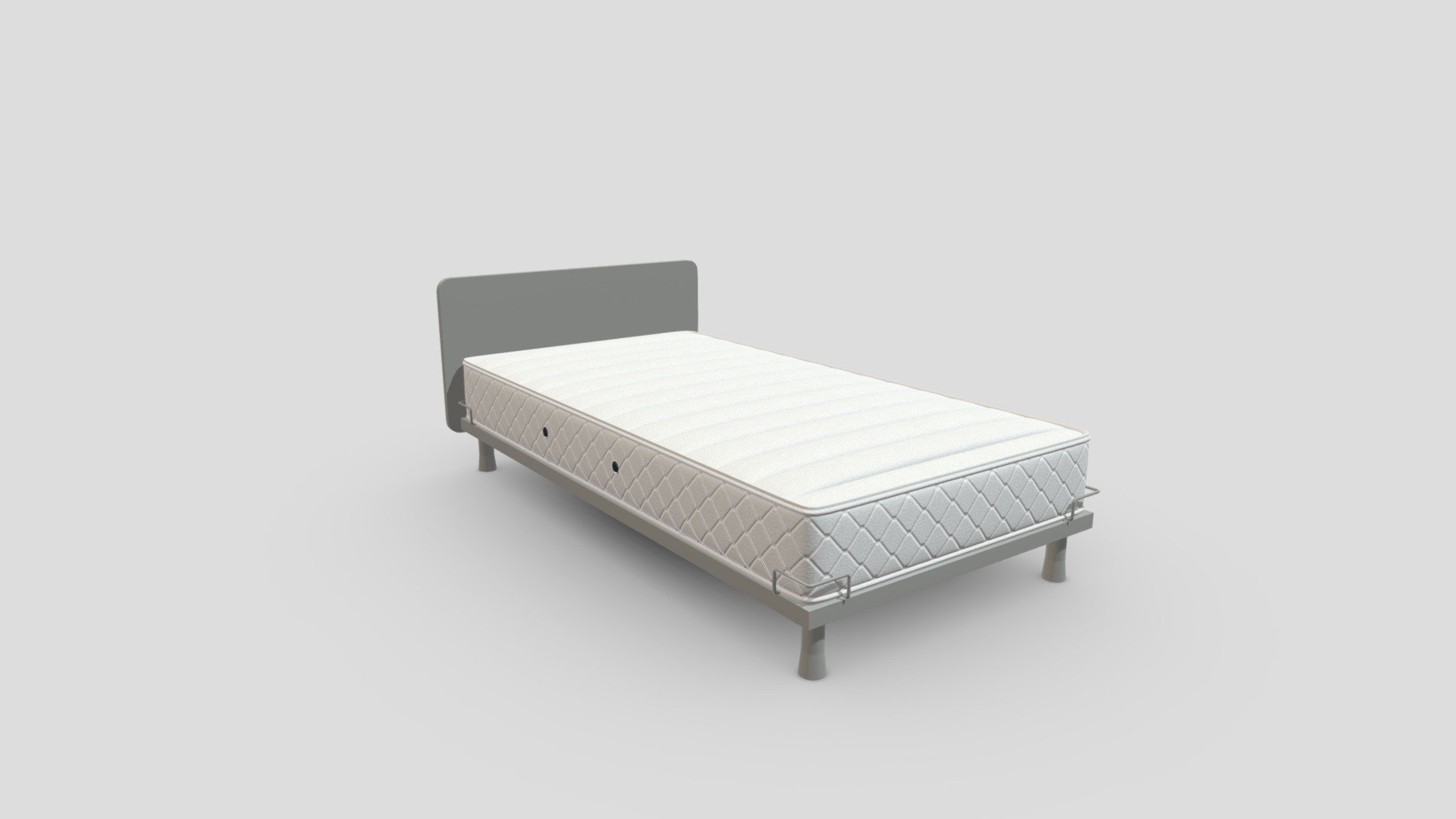 Roymono Super Single Bed Set 1100 3d model