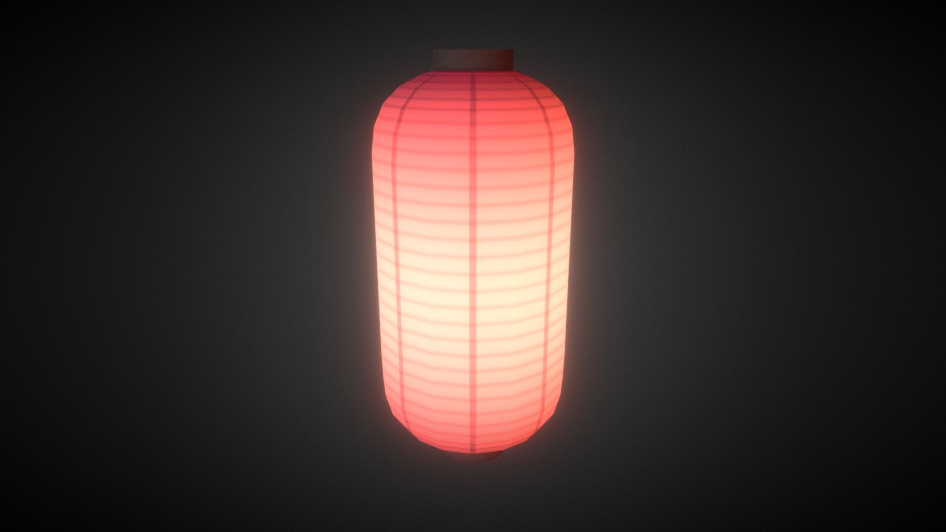 Japanese Paper Lantern 3d model