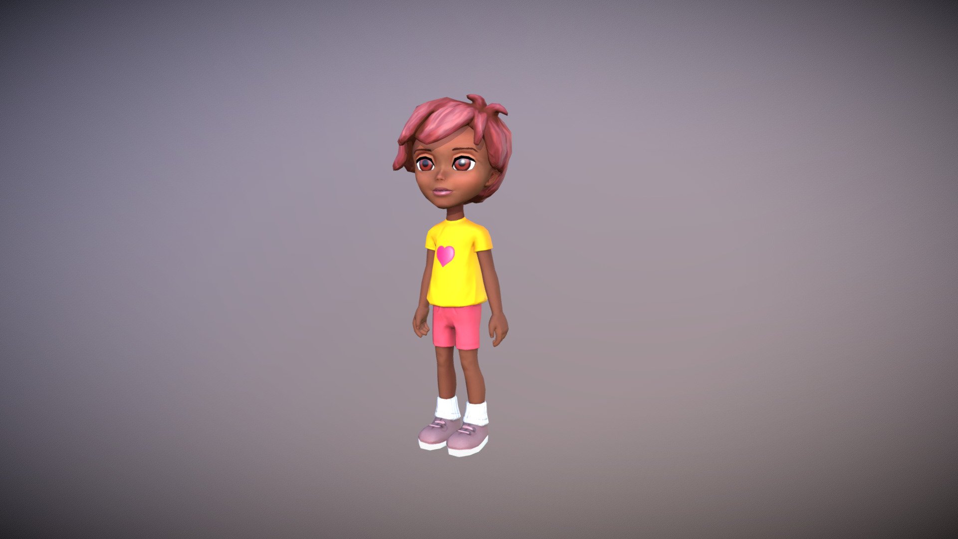 Kid Pink 3d model