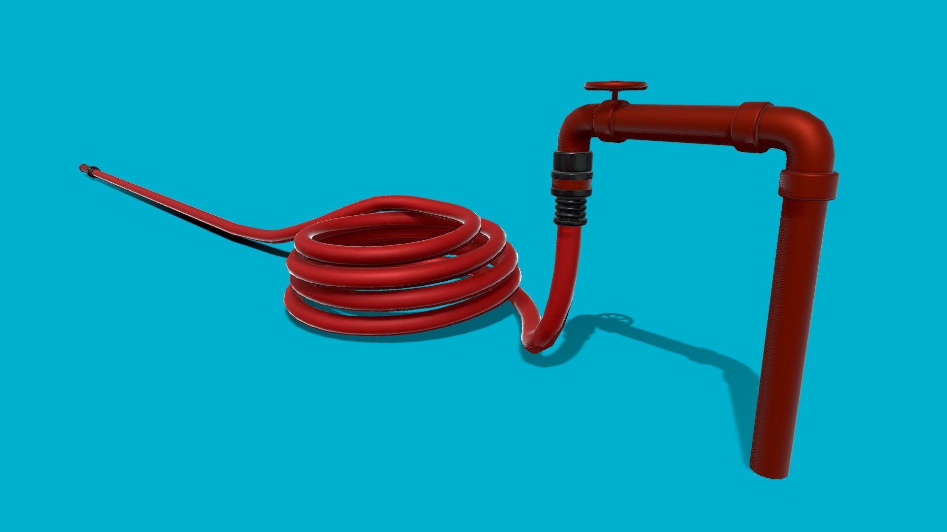 hose water 3d model