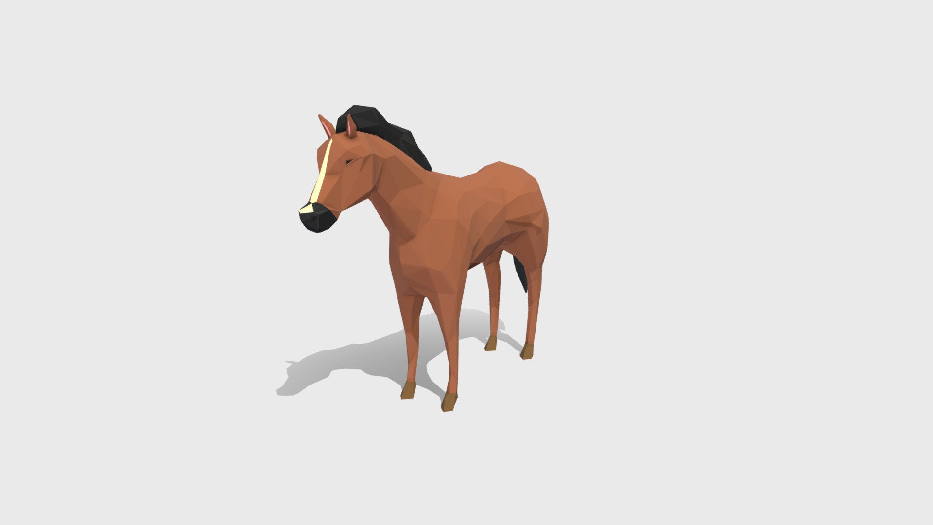 Low Poly Horse 3d model