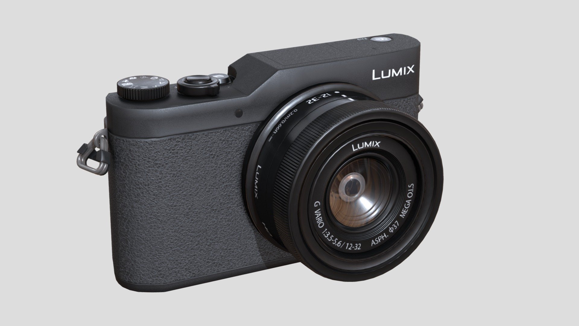 PANASONIC LUMIX GX850 4K Mirrorless Camera PBR 3d model