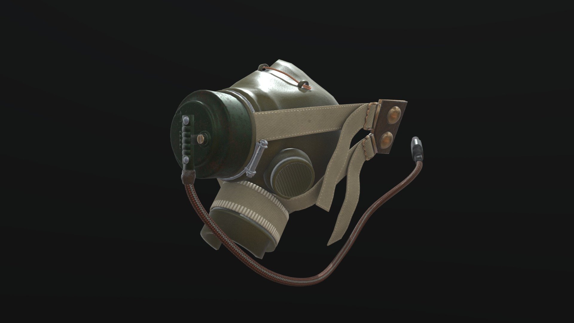 Bomber Pilot Mask 3d model