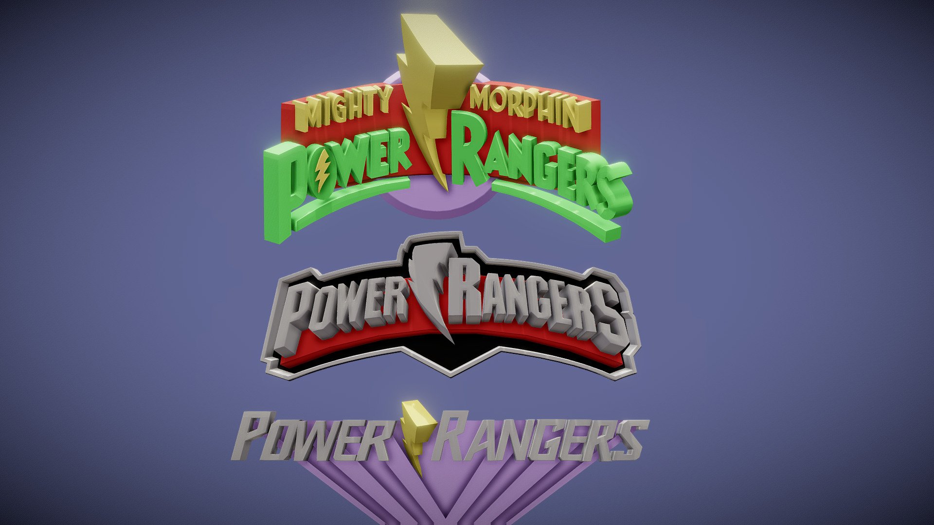 Power Rangers 3d model