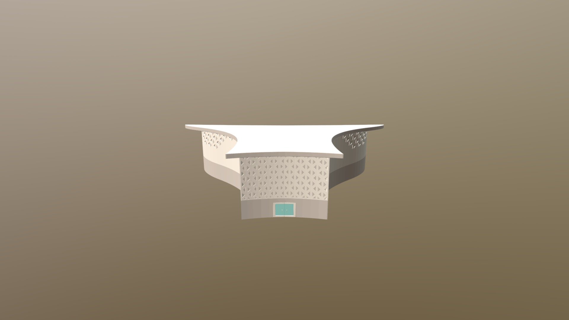 Parametric building 3d model