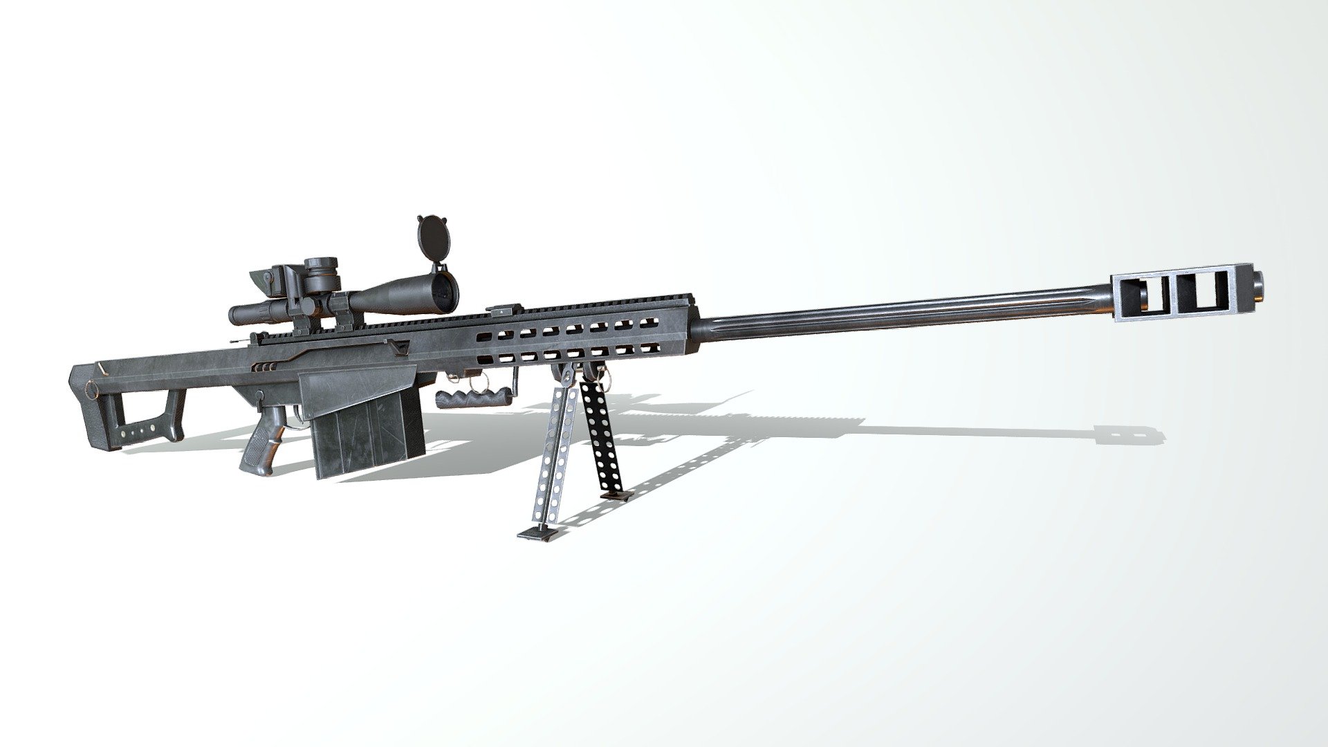 Barrett M82 Sniper 3d model