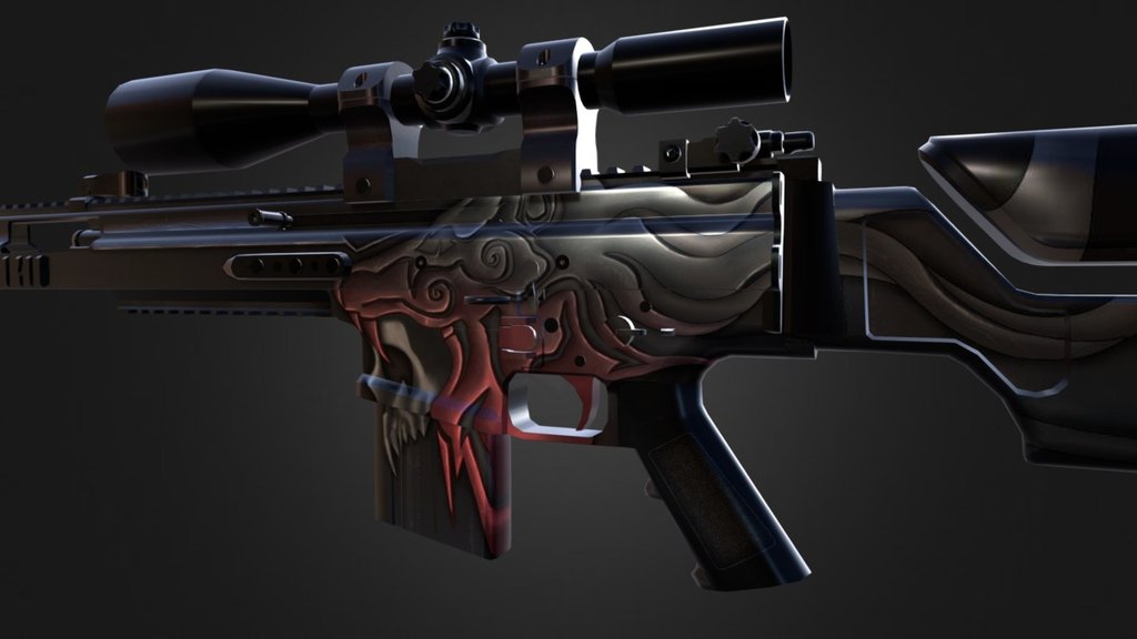 Scar-20 | DeathWalker 3d model