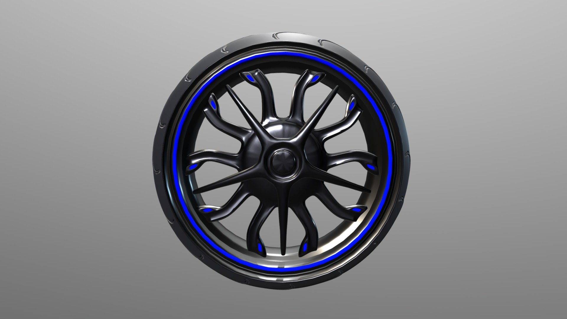 bike wheel cg cookie 3d model