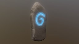 Fantasy Stylized Rune Stone