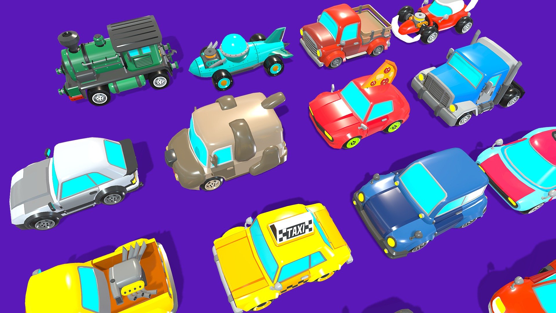 Stylize Vehicles Pack 02 3d model