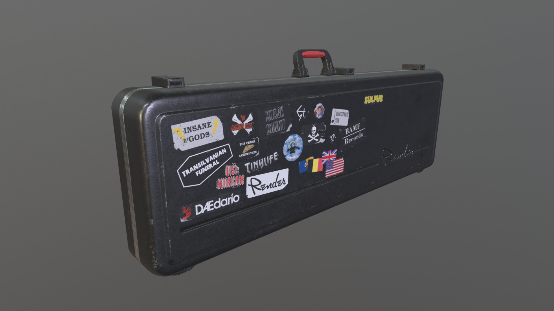 Guitar Case 3d model