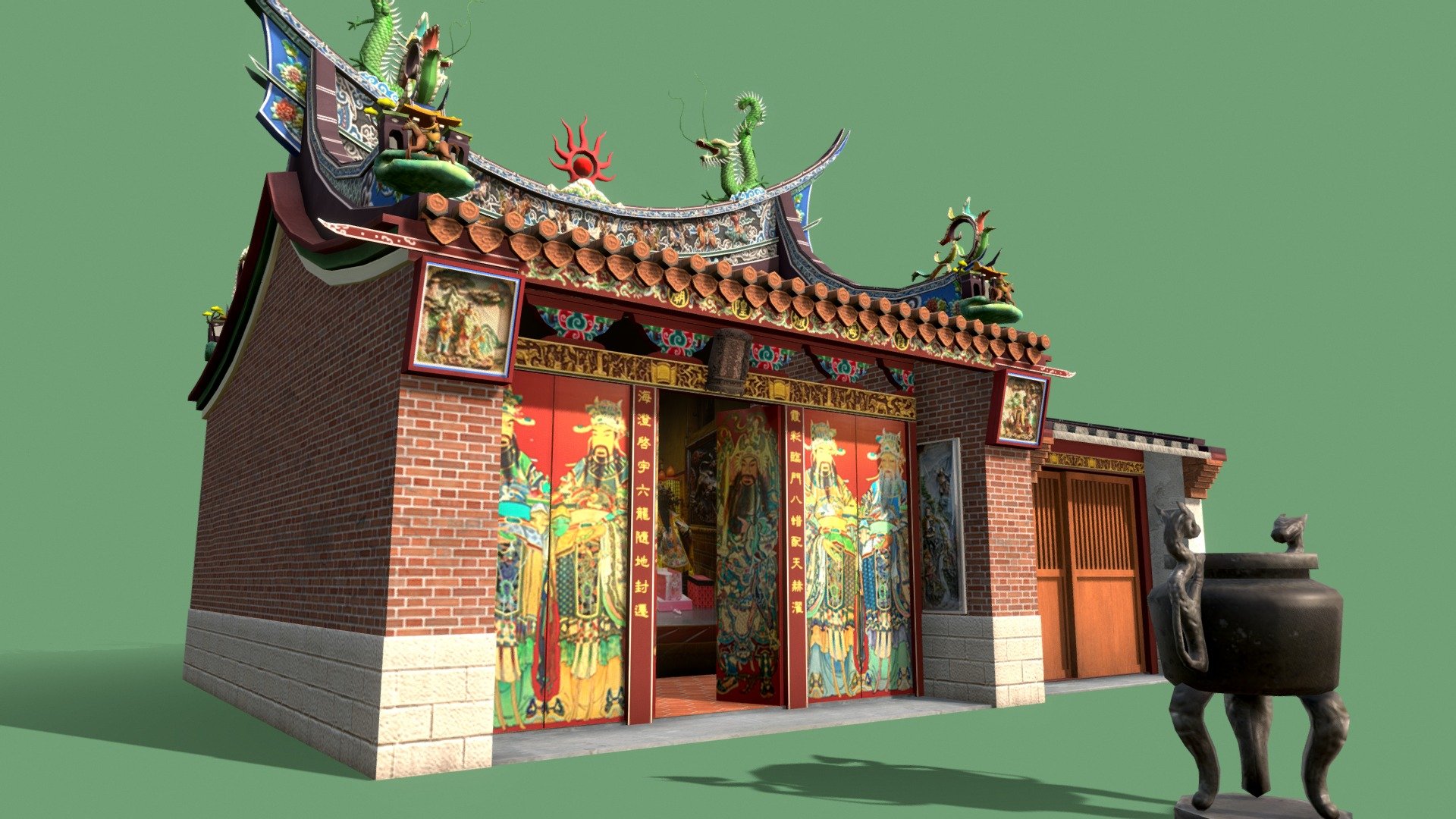 城隍廟City God Temple (2020) 3d model