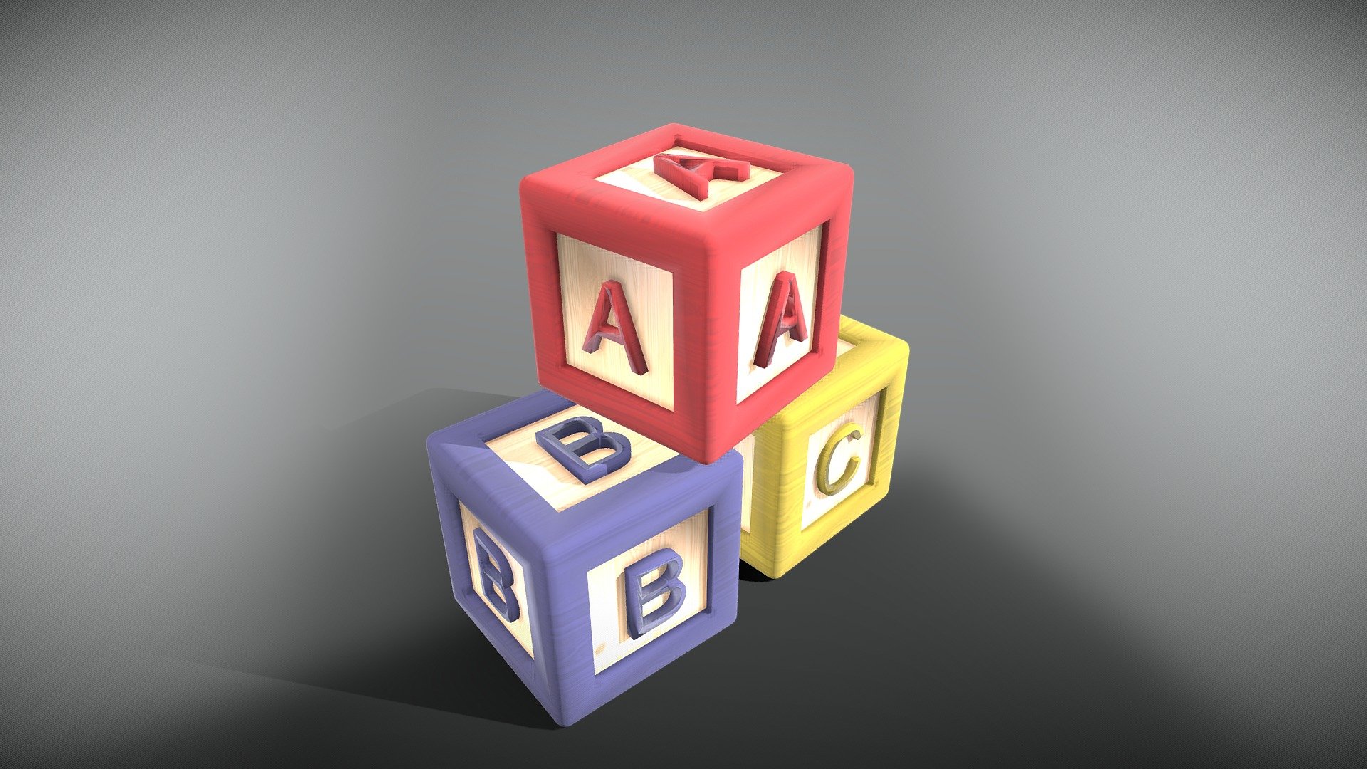 ABC Blocks 3d model