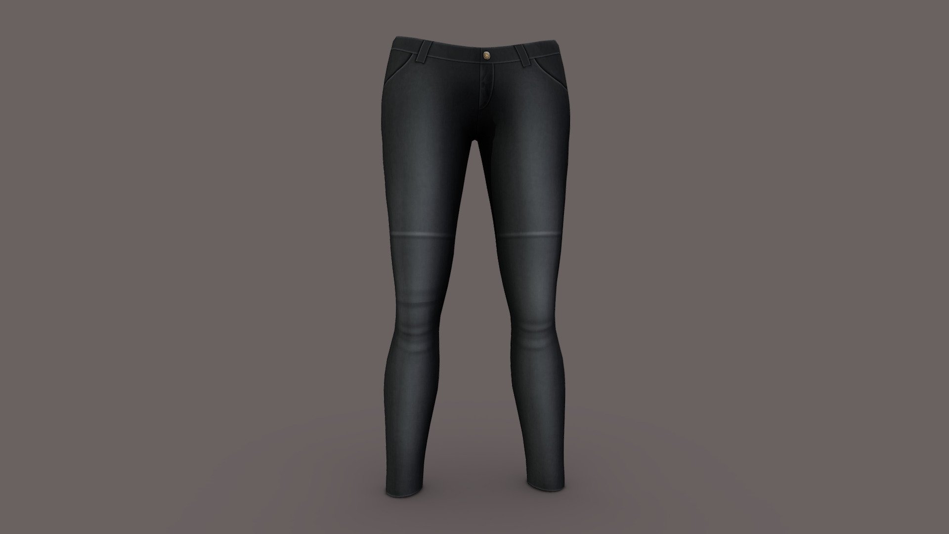 Female Skinny Pants 3d model