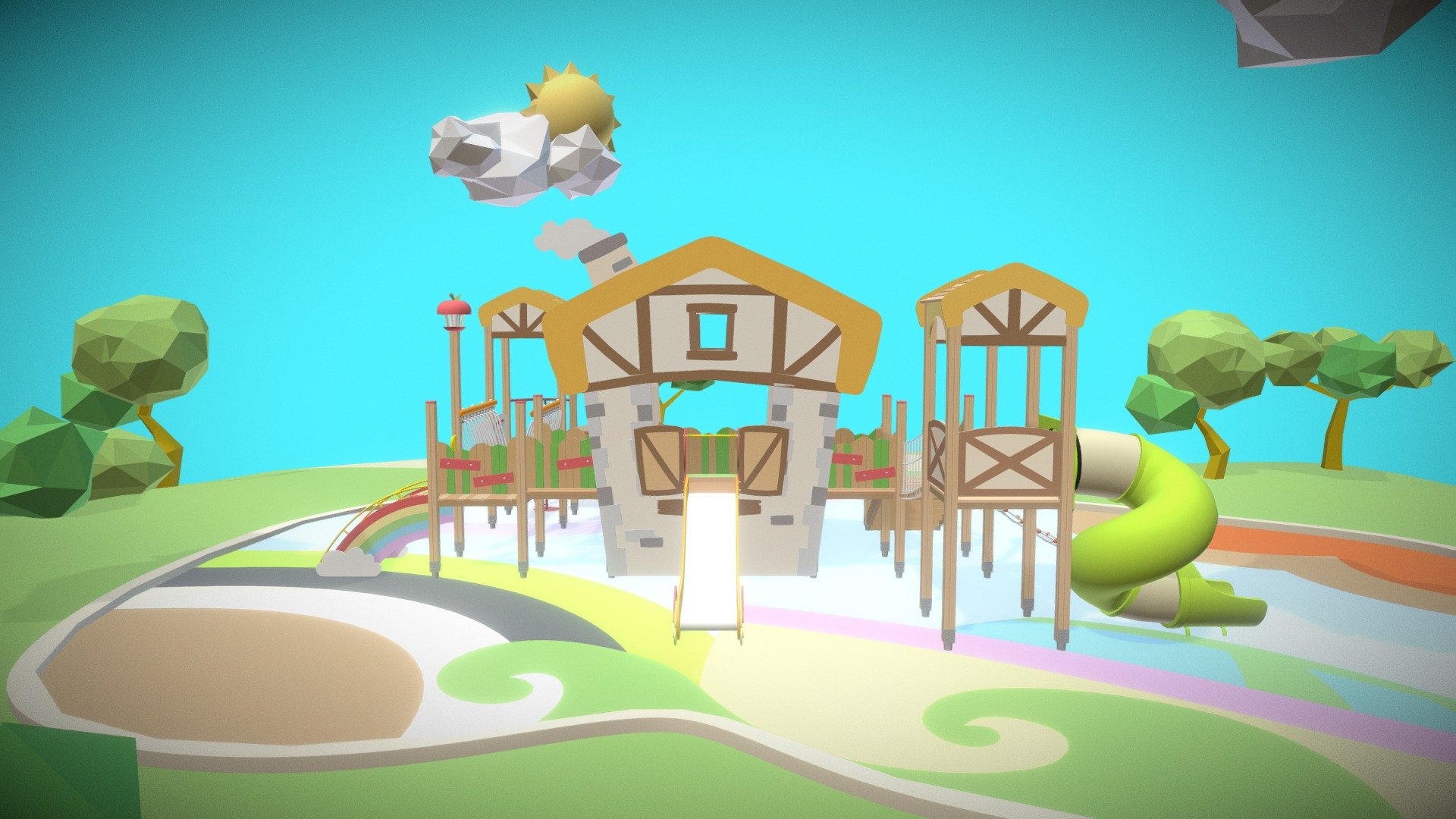 Playground 3d model