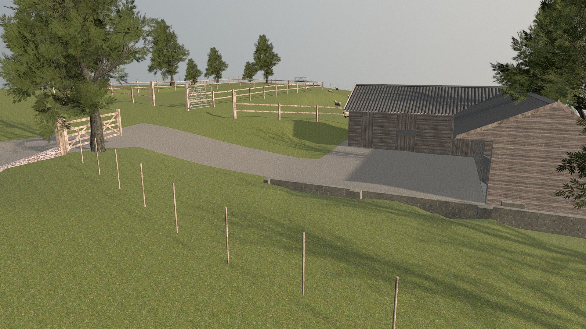 Kent Farm 3d model