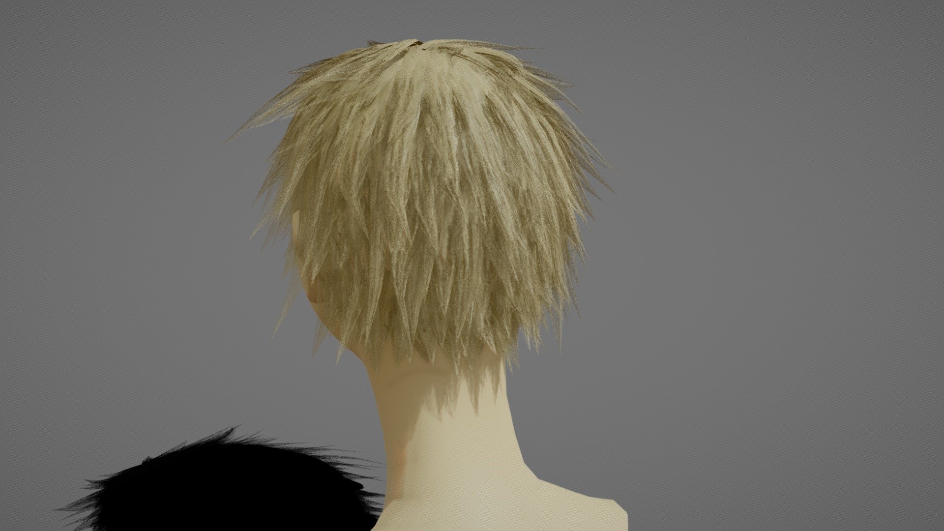 hair wip 3d model