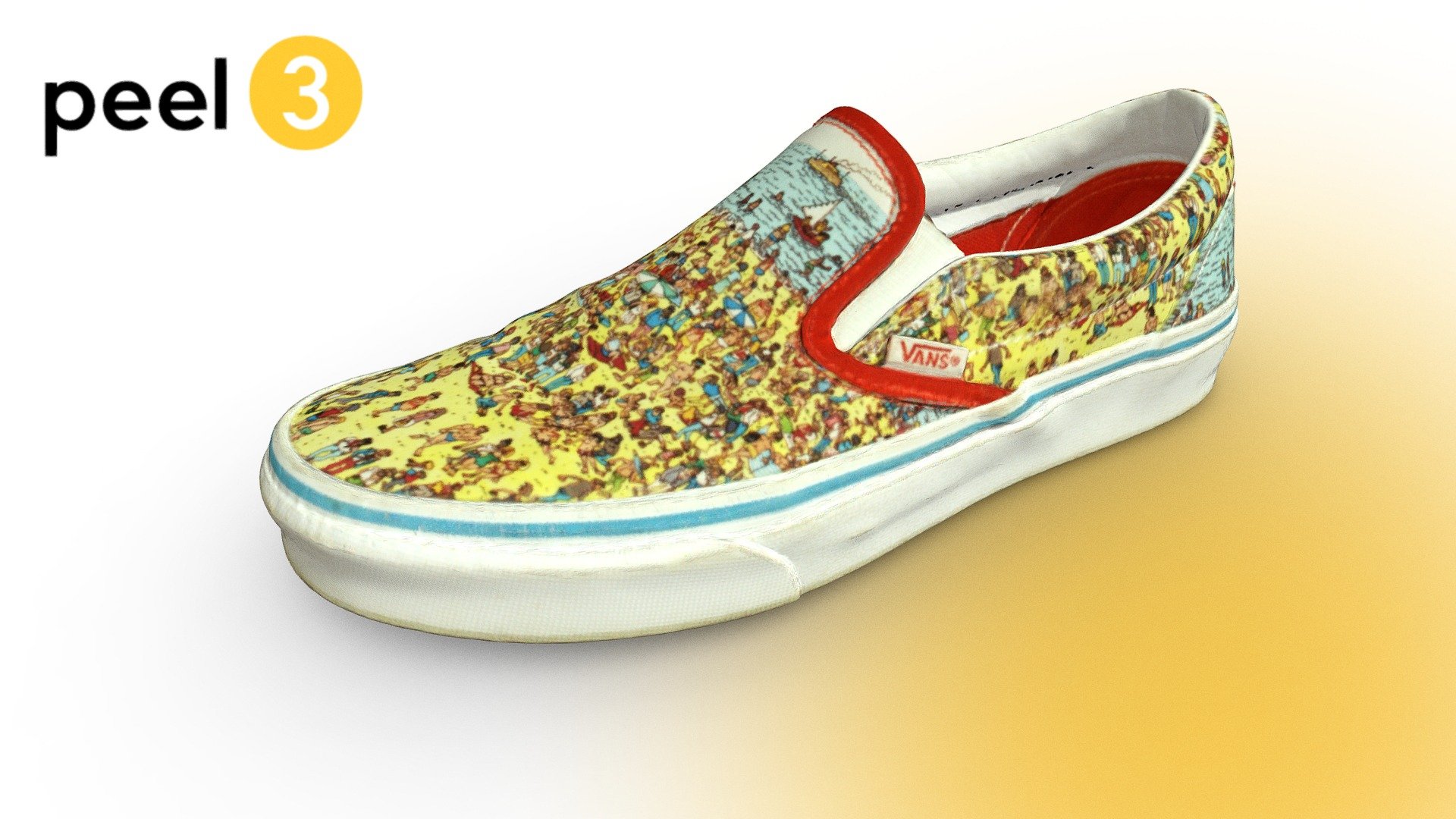 Special edition Vans shoes scanned with peel 3 3d model