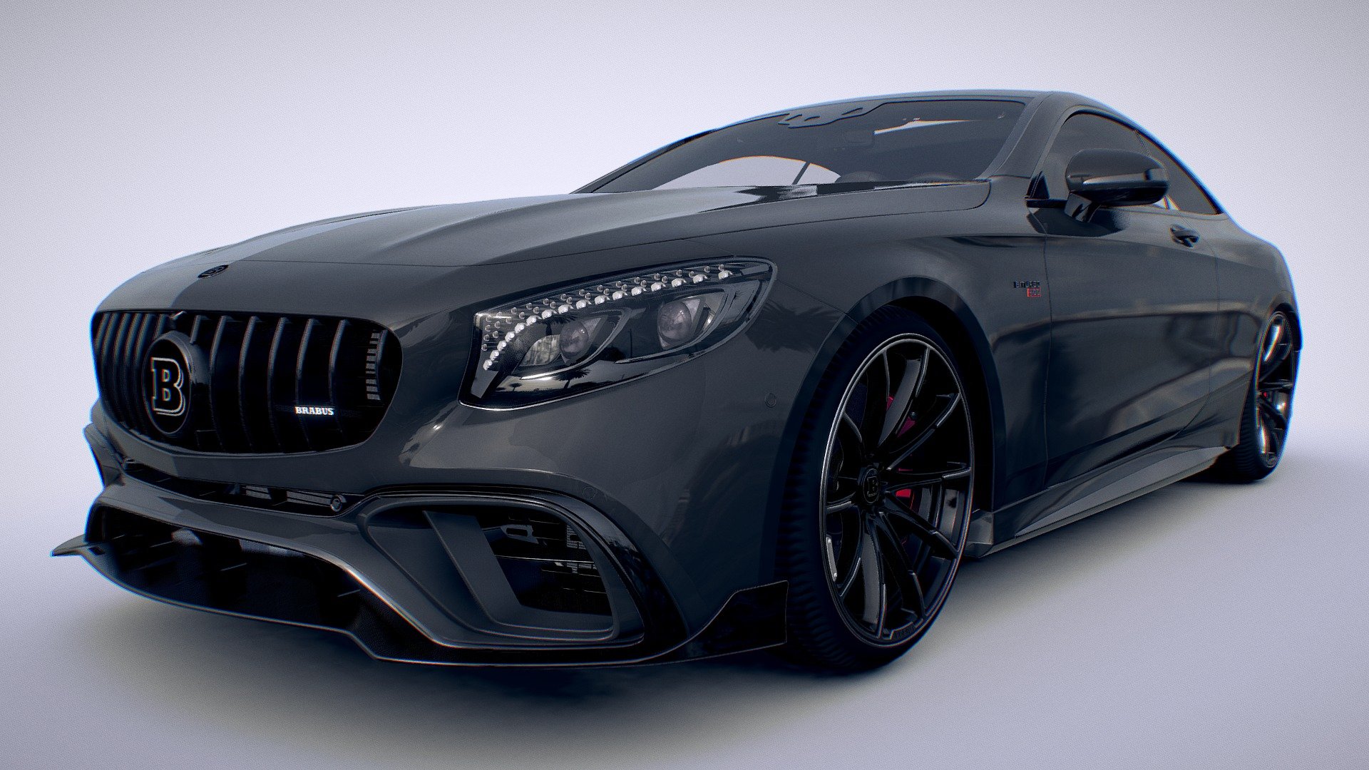 Mercedes-Benz s63 Coupe Brabus 800 3d model