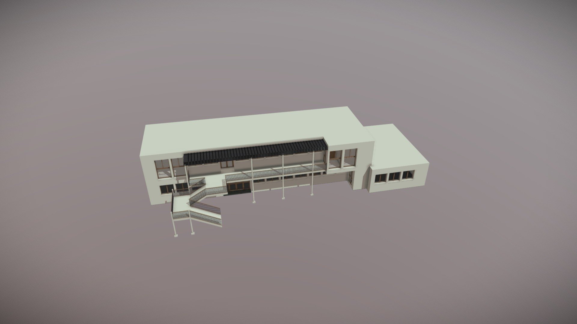 College_Batiment_E 3d model