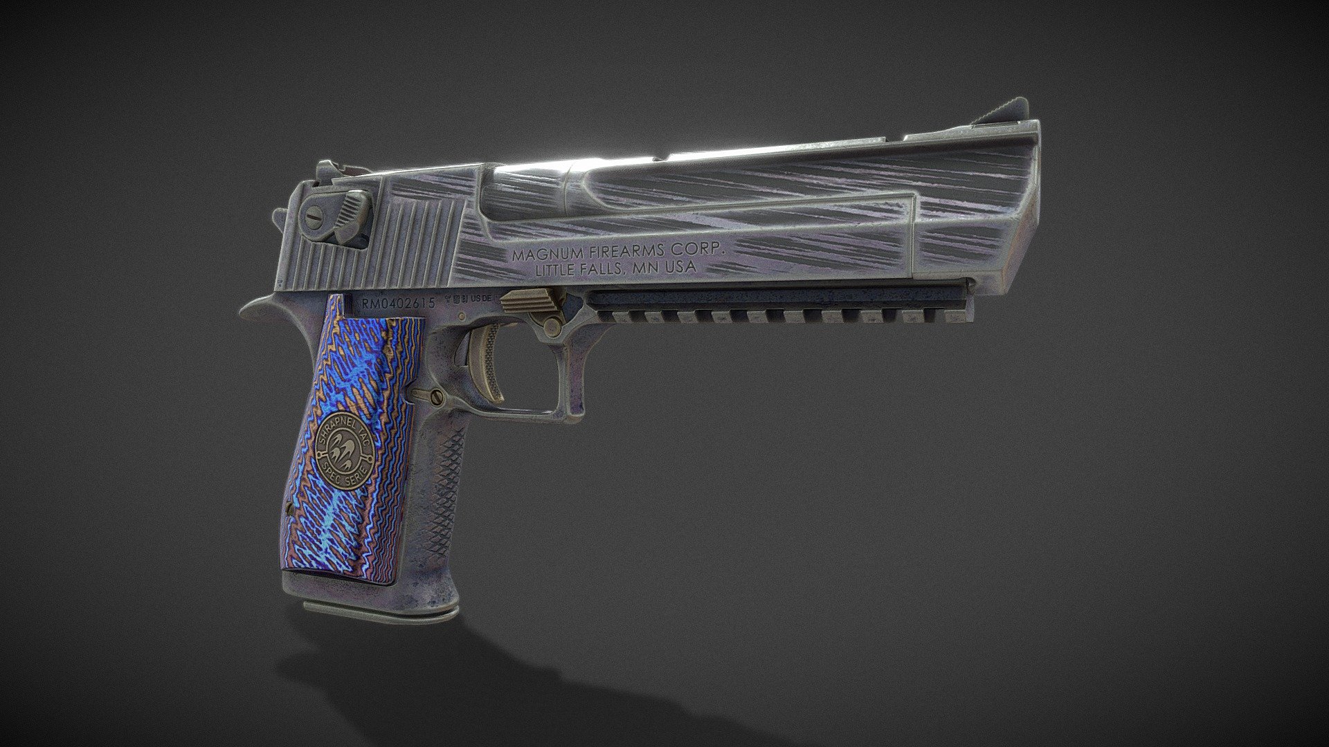 Desert Eagle Shrapnel 3d model