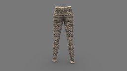 Rolled Up Legs Winter Leggings