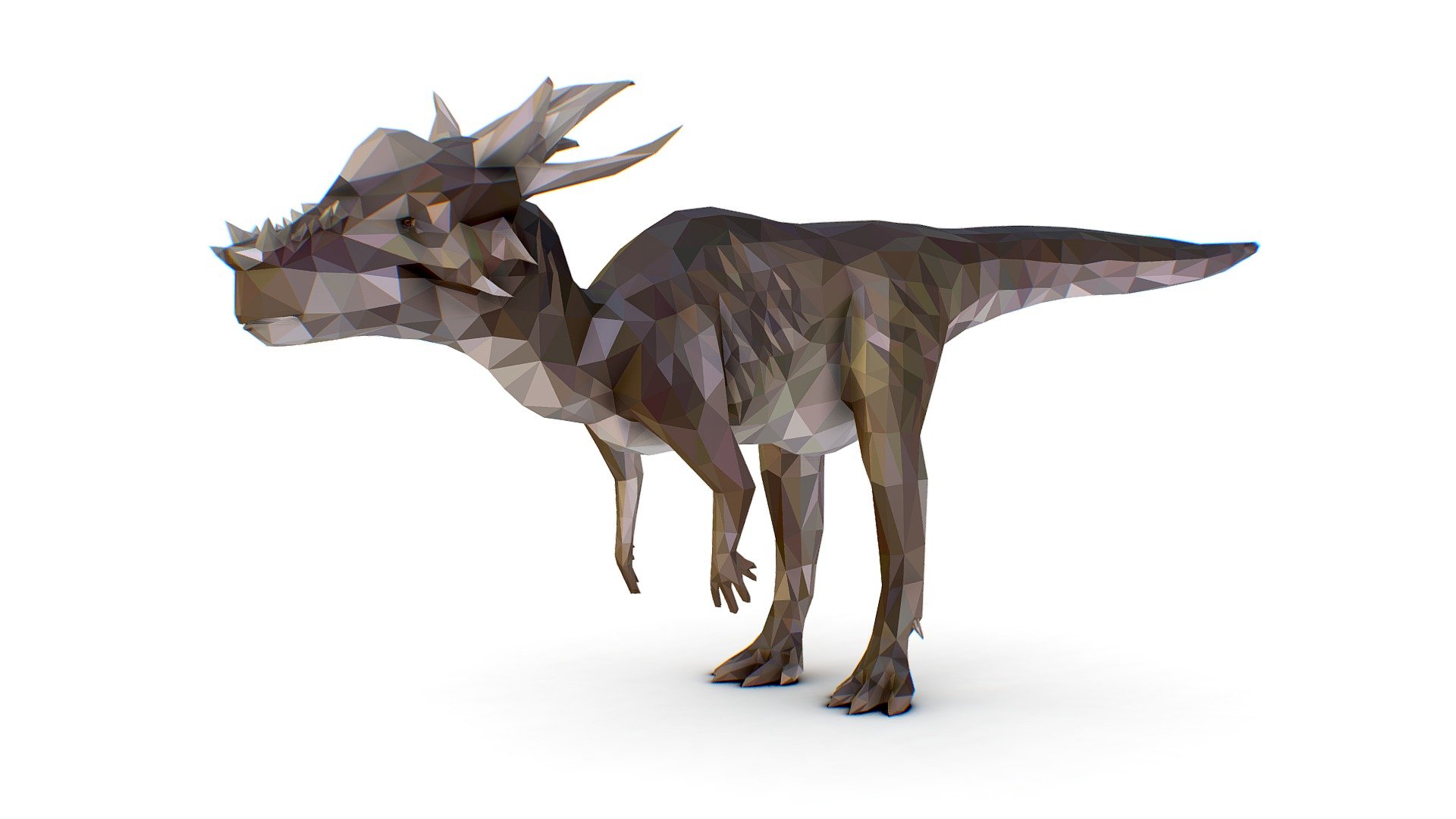 Dinosaur Stygi Lowpoly Art Style Animal 3d model