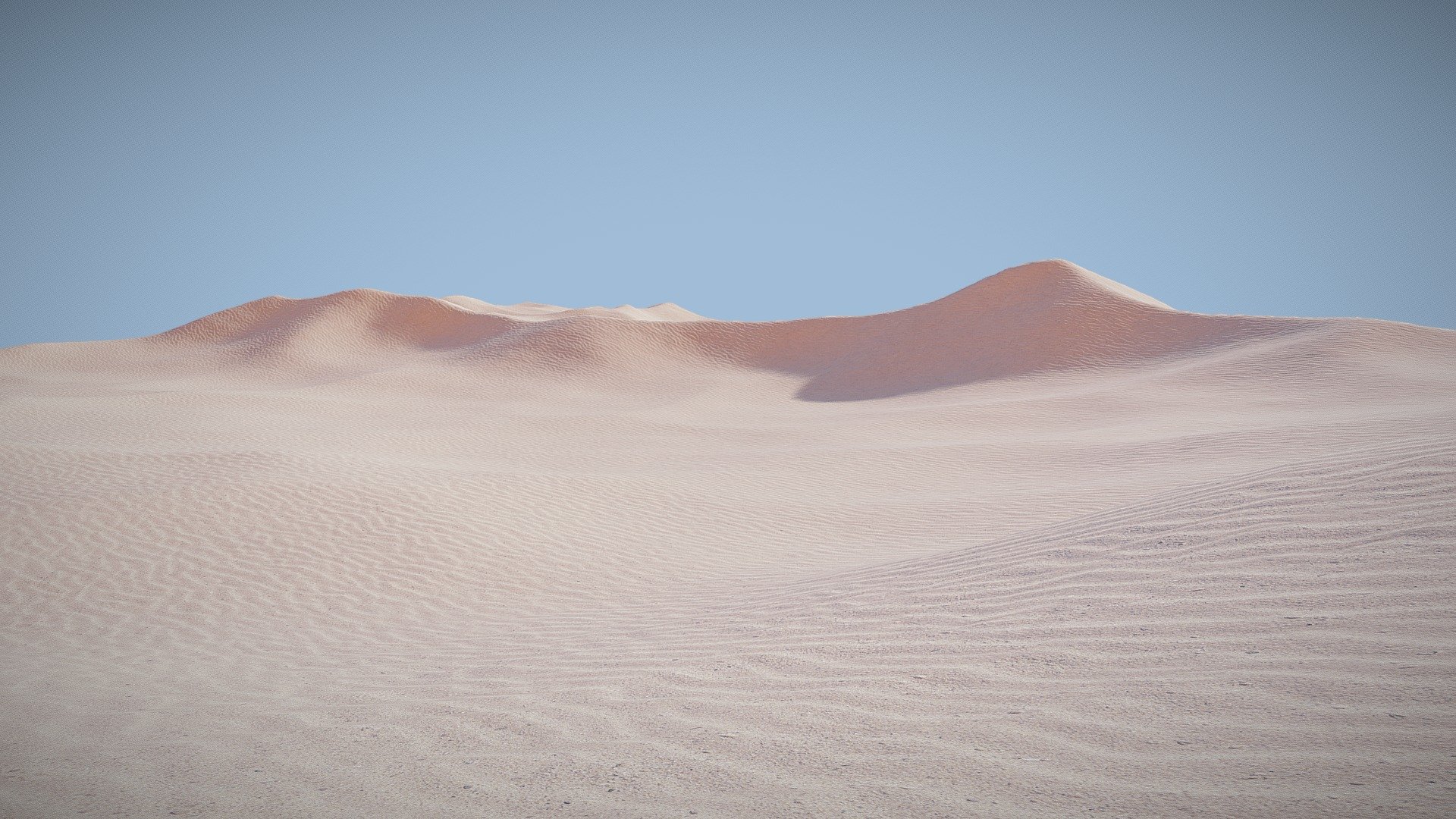 Realistic Dune Scene 3d model