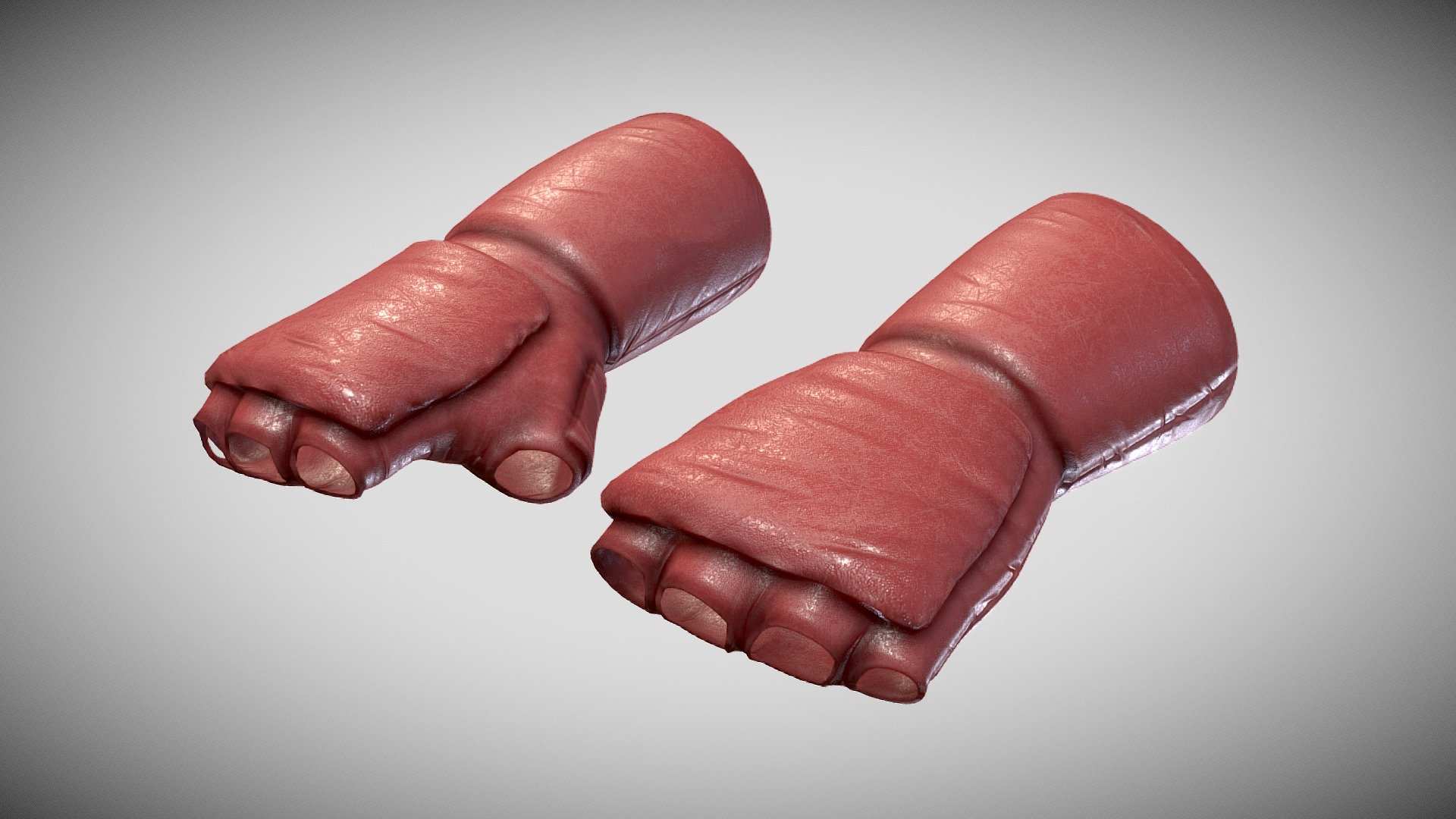 Fighting Gloves (Metahuman Ready) 3d model