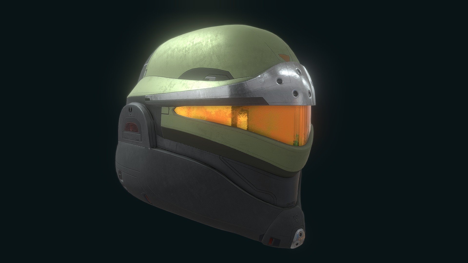 Helmet from Halo Infinite 3d model