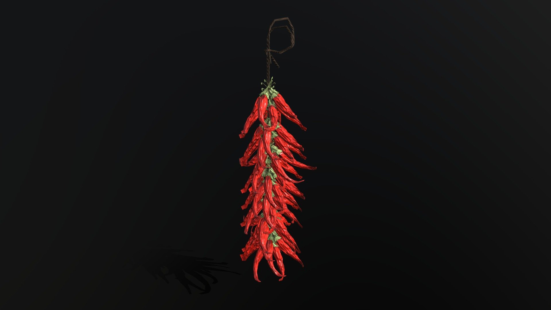 Dried Chili Hanger (long) 3d model