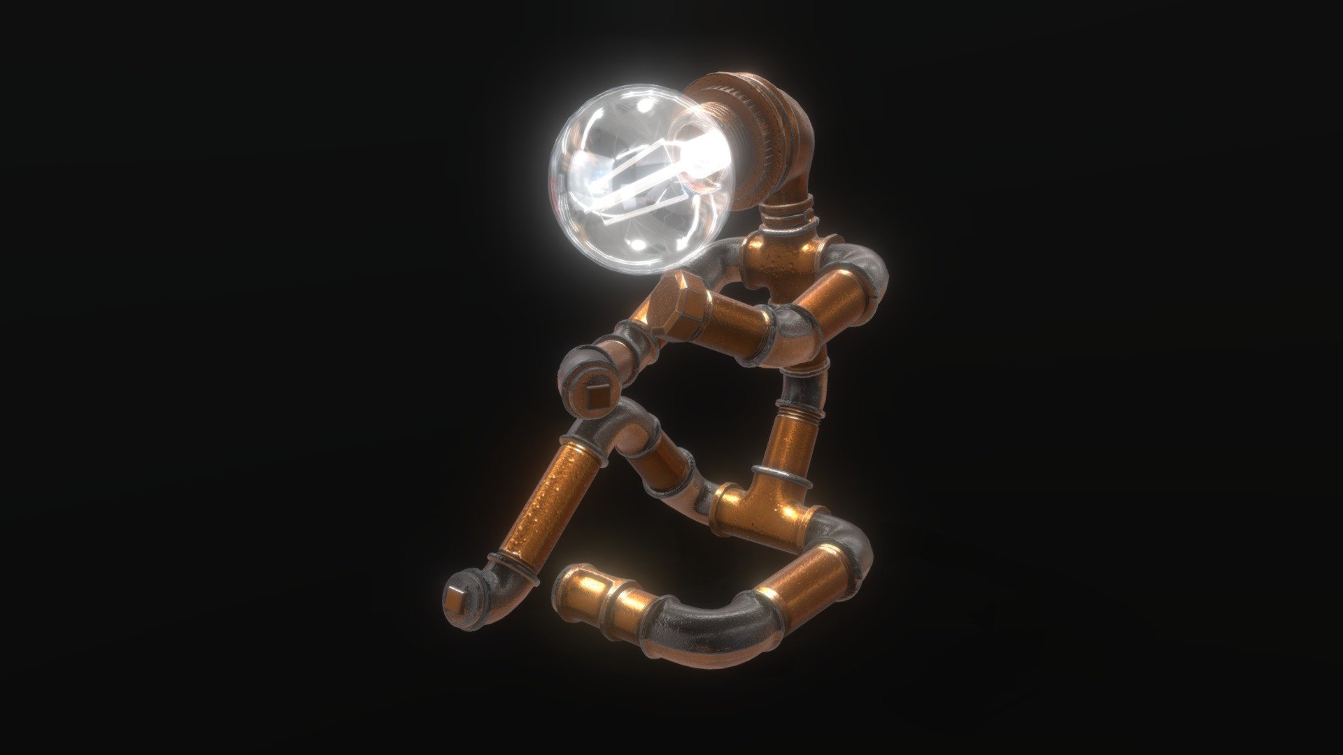 Tube Lamp 3d model