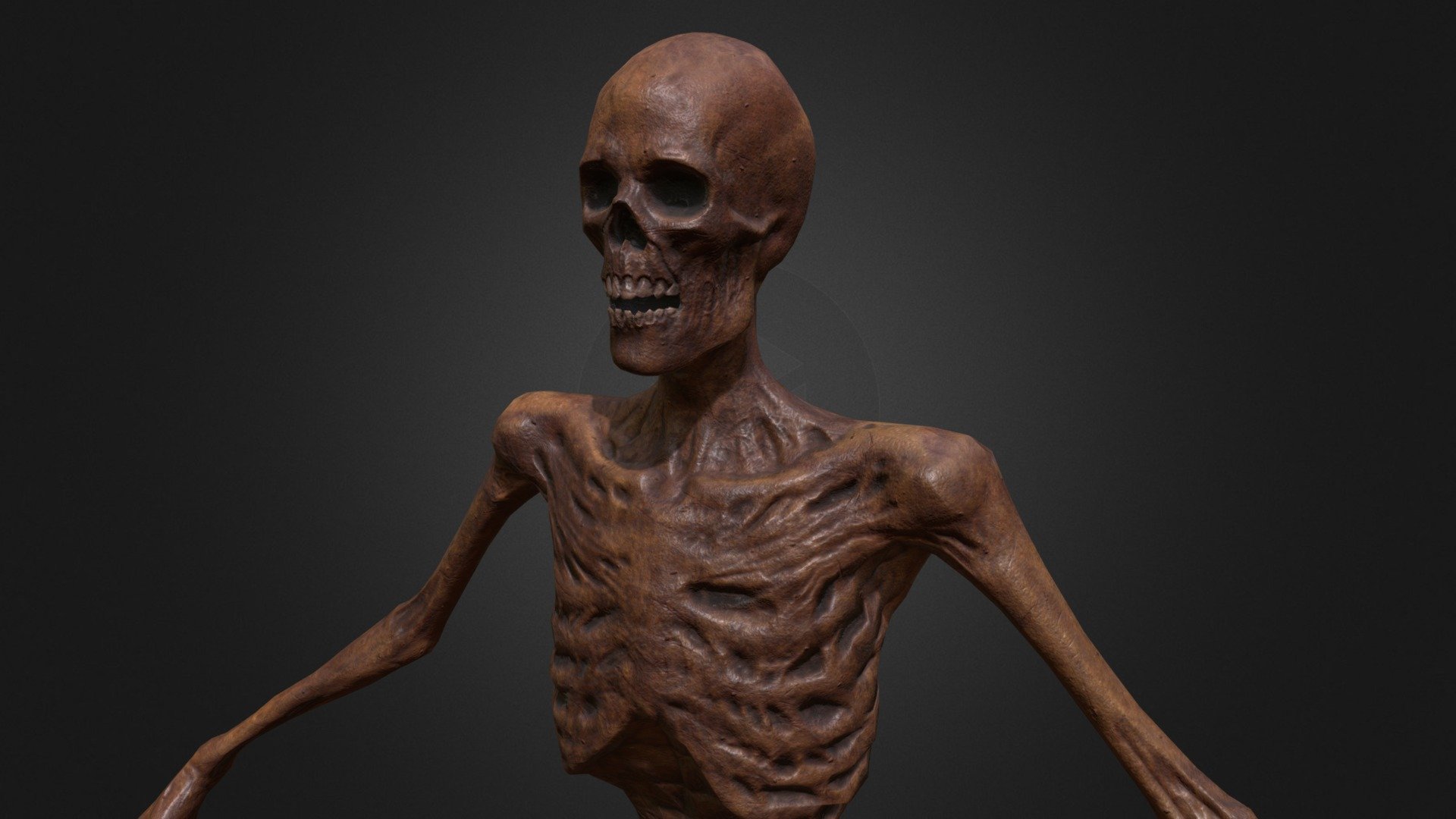 Skeleton Zombie BB 3d model