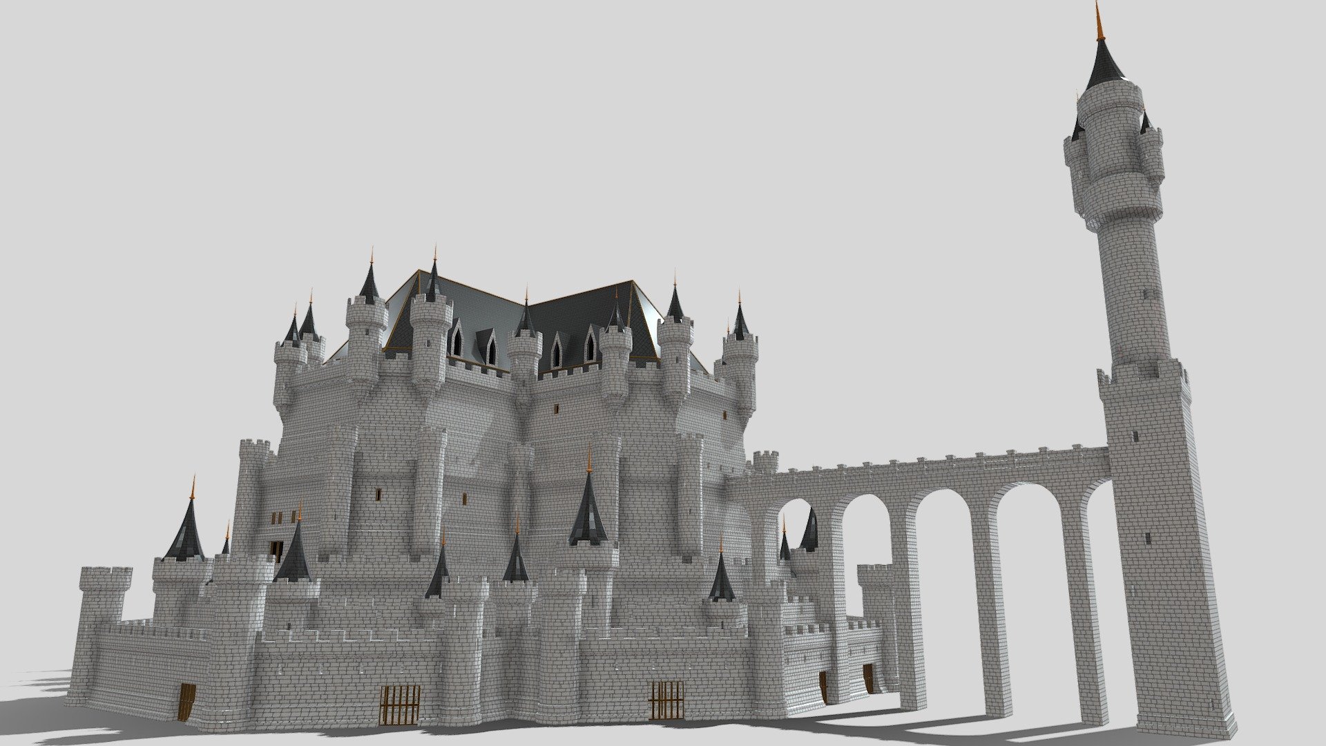 Fantasy Castle 012 3d model