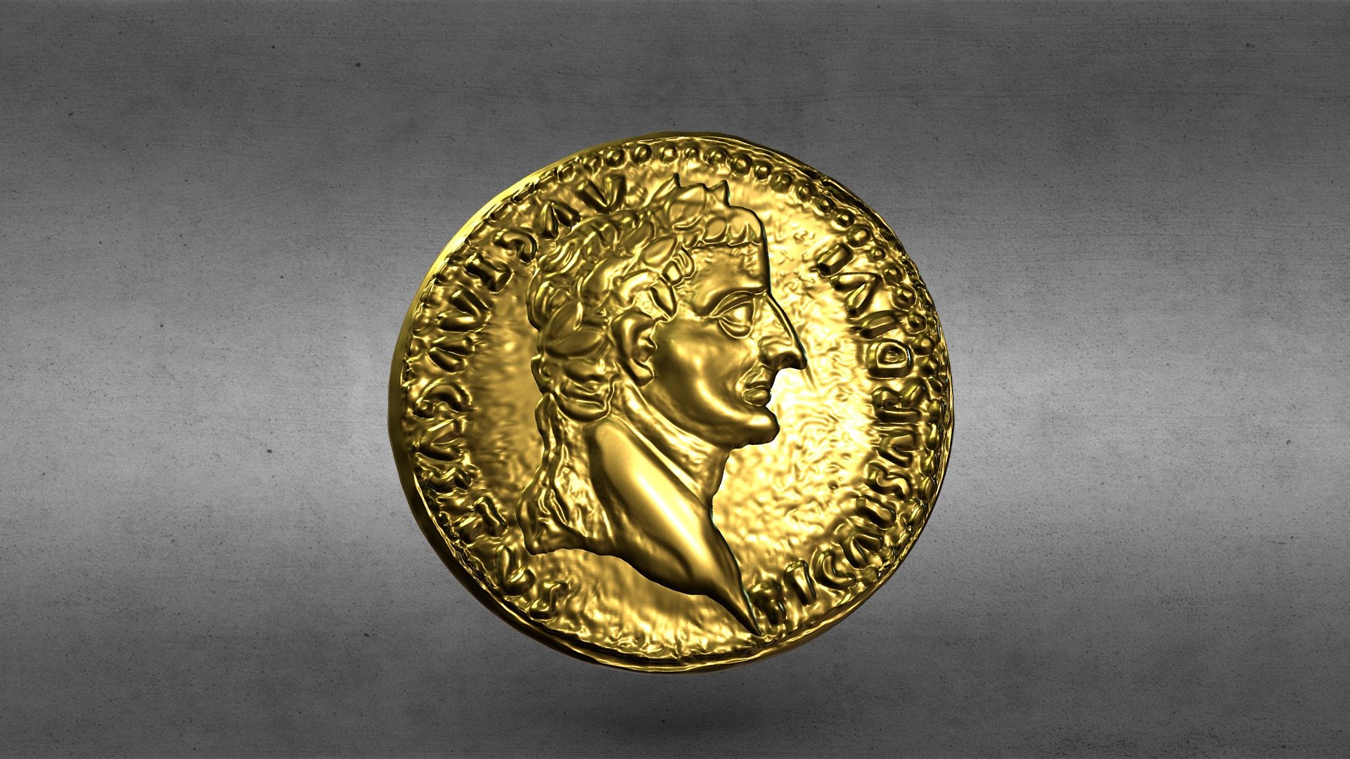 Old Rome Coin-3d Print Model 2 3d model